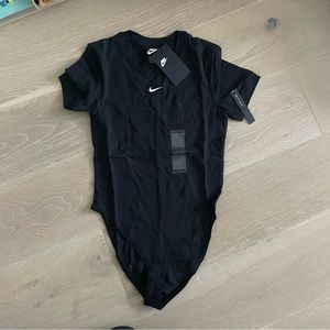 NWT - small black Nike body suit - all black